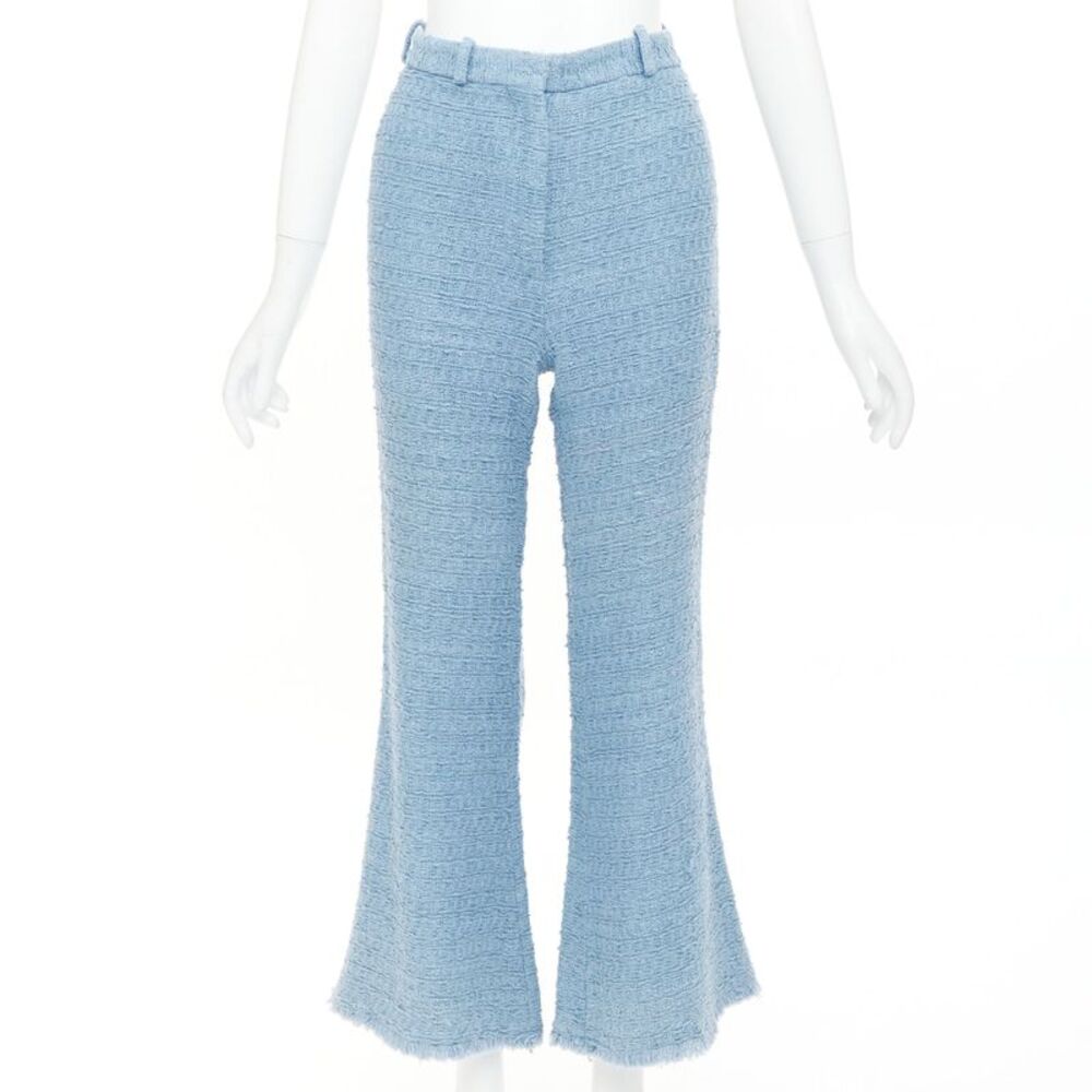 Oscar De La Renta Tweed High Waisted Pants